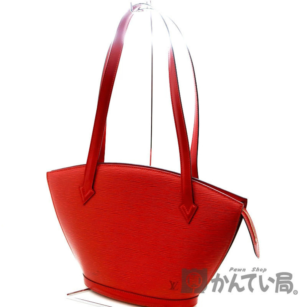 LOUIS VUITTON Saint Jacques Poignee Long Shoulder Bag Epi Leather Castilian Red